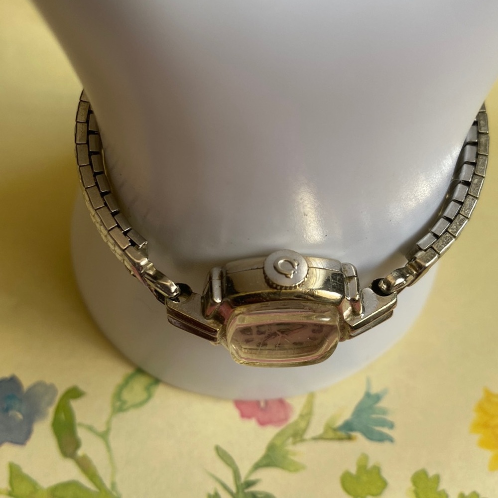 Authentic Omega Vintage 14K White GF Band Manualwind Cocktail Ladies Watch Runs! - Picture 8 of 11
